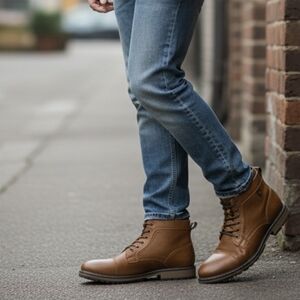 Men's Brown Leather Boots